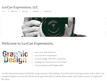Tablet Screenshot of luvcanexpressions.com